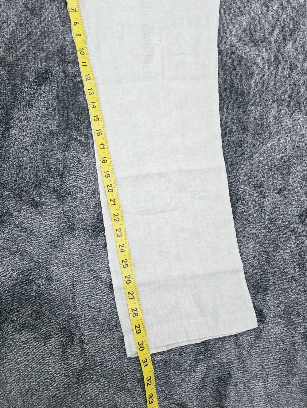 CLUB ROOM Luxury Pants Men's 36x30 Classic Flat Front 100 Linen Beige Resortwear